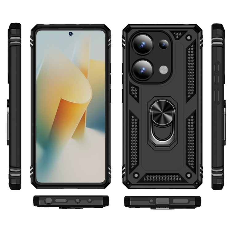 RING Borító tartóval Xiaomi Redmi Note 13 Pro fekete termék 2. képe