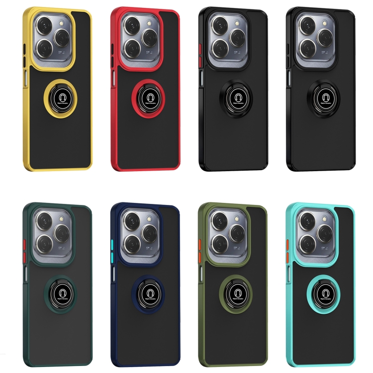 SHADOW Védőburkolat tartóval Infinix Hot 40 / Hot 40 Pro sötétzöld termék 2. képe