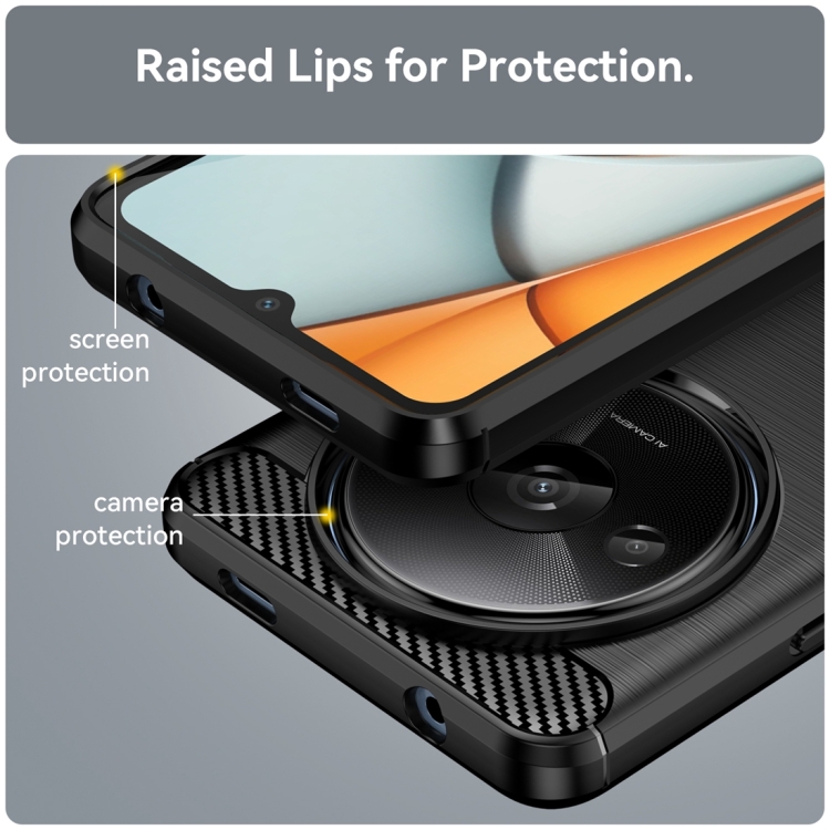 FLEXI TPU Védőburkolat Xiaomi Redmi A3 fekete termék 2. képe