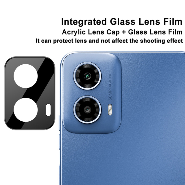 IMAK FULL COVER Üveg Motorola Moto G34 5G fényképezőgéphez fekete termék 2. képe