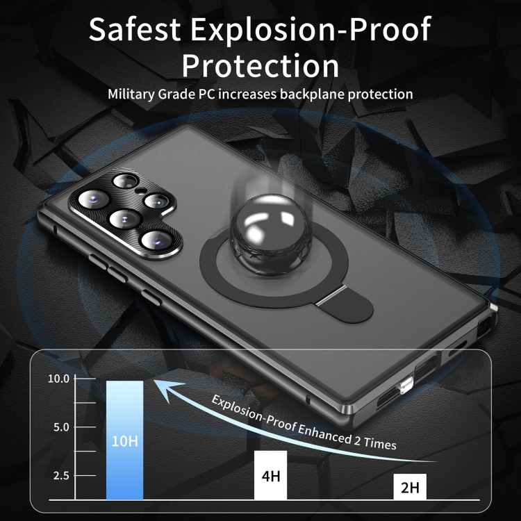 MAGSAFE MAGNETIC TARTÓ Kétoldalas burkolat Samsung Galaxy S22 Ultra 5G fekete termék 2. képe