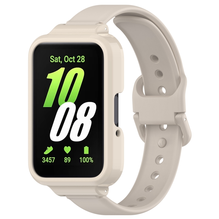 PROTEMIO COVER SET Óraszíj + tok Samsung Galaxy Fit3 bézs akciós termékkép 1