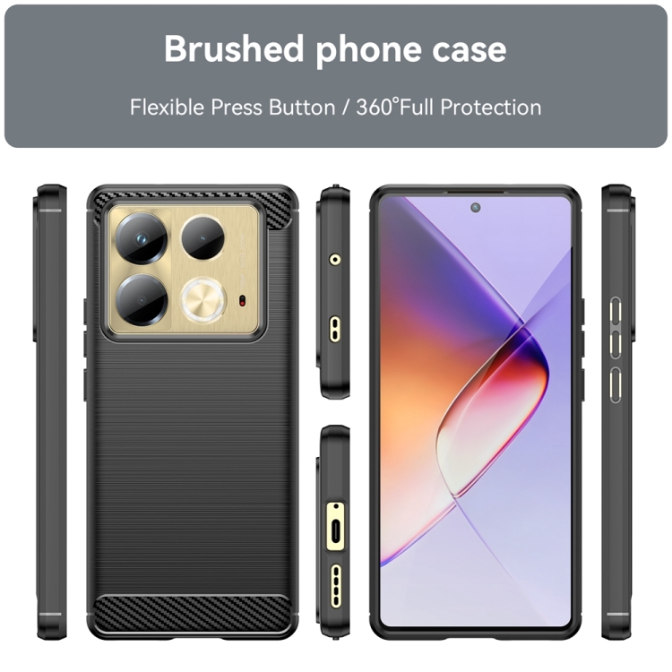 FLEXI TPU Védőburkolat Infinix Note 40 fekete termék 2. képe