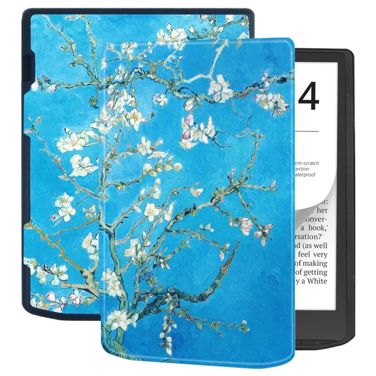 ART Összecsukható tok Pocketbook InkPad 4 743G / InkPad Color 3 743K3 / InkPad Color 2 743 APRICOT BLOSSOM akciós termékkép 1
