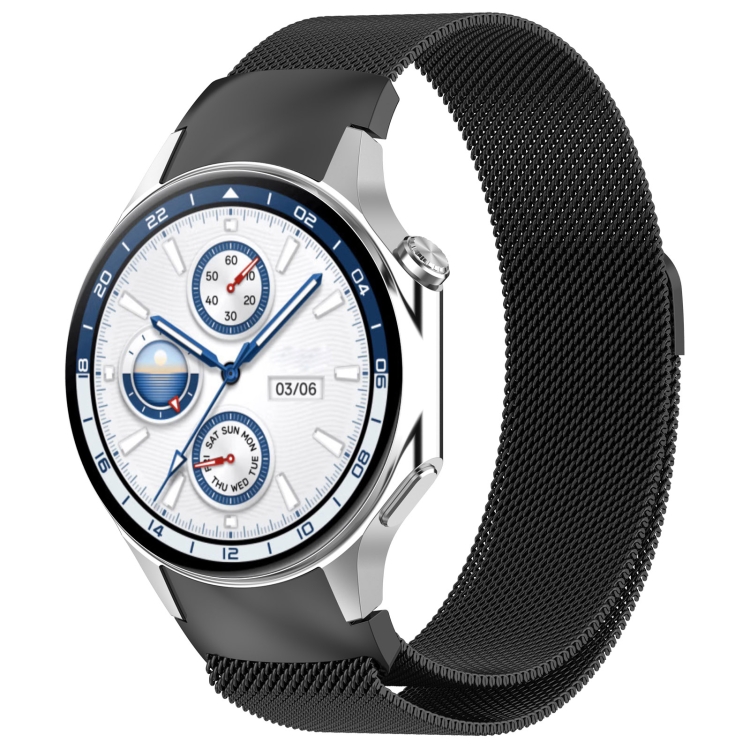 MILANESE Fém szíj a OnePlus Watch 3 / Watch 2 fekete akciós termékkép 1