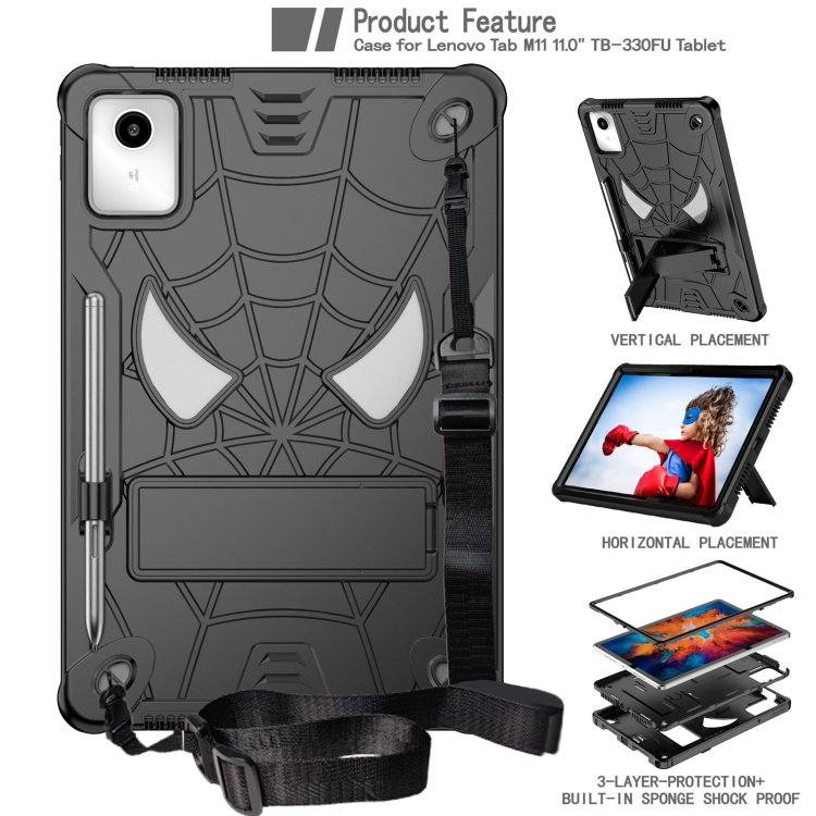 SPIDER táblagép tok gyerekeknek Lenovo Tab M11 / K11 fekete termék 2. képe