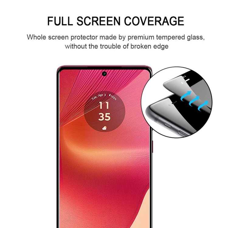 3D Edzett védőüveg Motorola Edge 50 Fusion-hoz termék 2. képe