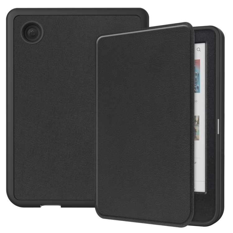 LEATHER Flip borító Kobo Clara Color / Clara BW fekete készülékhez akciós termékkép 1