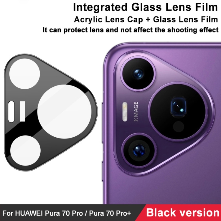 IMAK FULL COVER Fényképezőgép üveg Huawei Pura 70 Pro fekete termék 2. képe