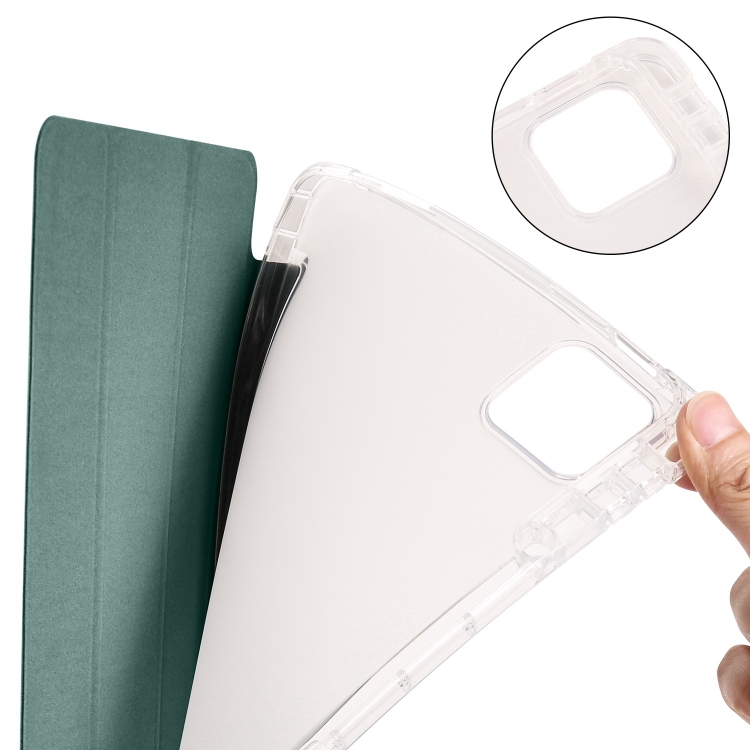 CRYSTAL Flip tok Apple iPad Pro 11 2024 sötétzöld termék 2. képe