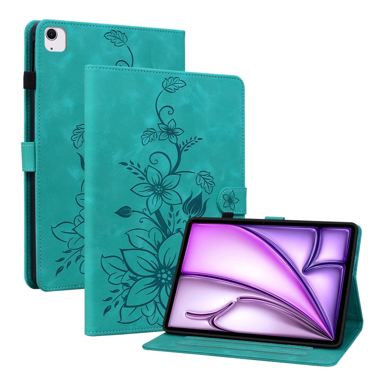 ART LILY Csuklós tok a Apple iPad Air 11 2025 / Air 11 2024 zöld akciós termékkép 1