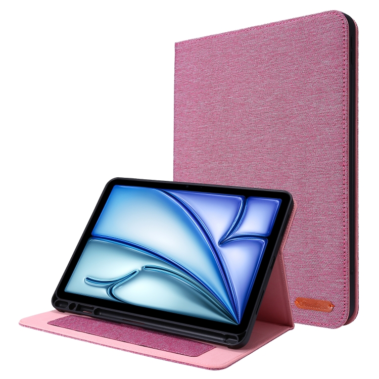FABRIC Csuklós burkolat a Apple iPad Air 11 2025 / Air 11 2024 rózsaszín akciós termékkép 1