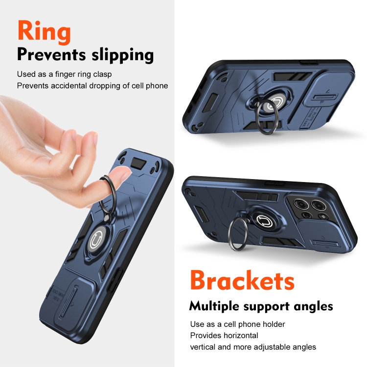 CAMPROTECT Fedél tartóval Motorola Moto G75 5G kék termék 2. képe