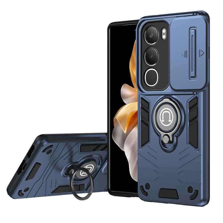 CAMPROTECT Fedél tartóval Vivo Y19s kék színhez akciós termékkép 1
