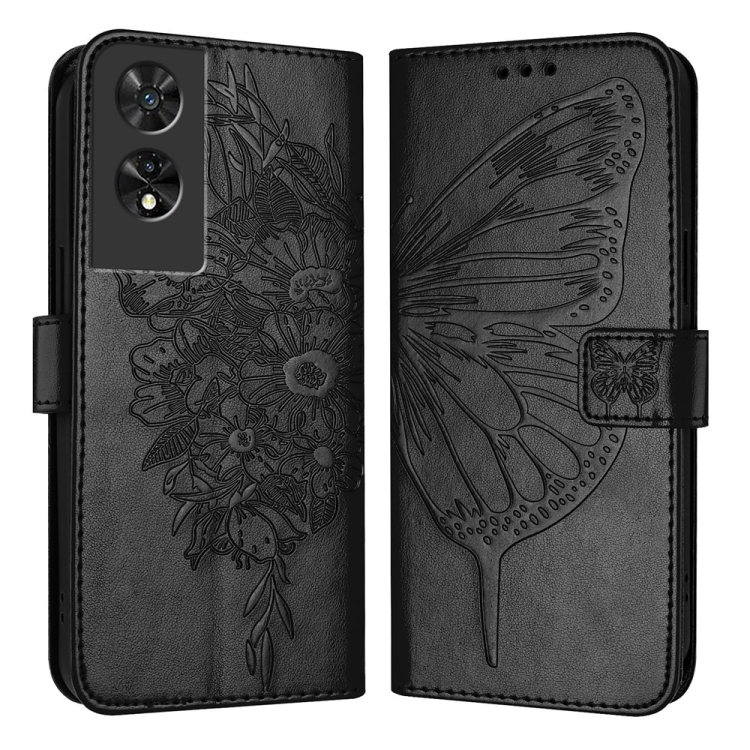 ART BUTTERFLY Pénztárcahuzat TCL 505 fekete termék 2. képe