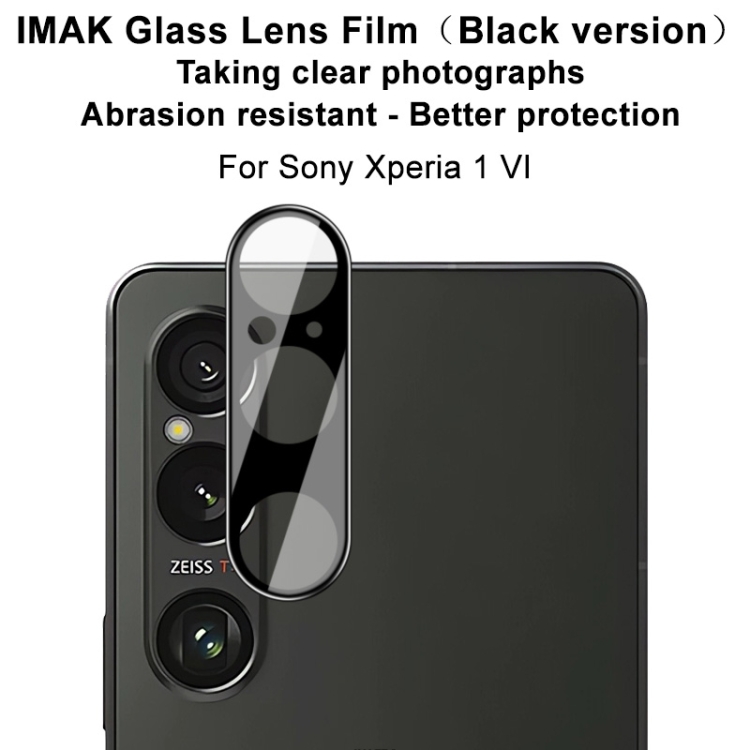 IMAK FULL COVER Üveg Sony Xperia 1 VI fényképezőgéphez fekete termék 2. képe