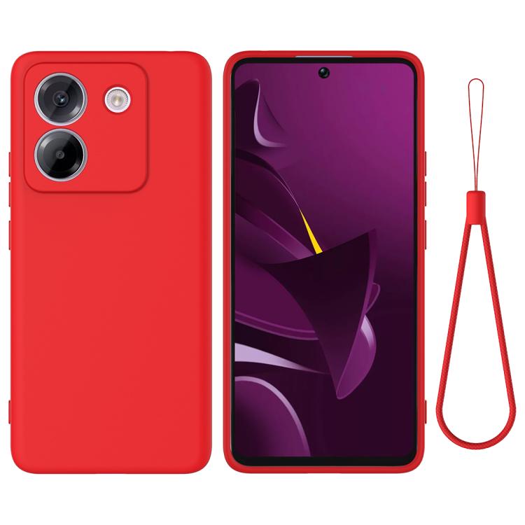 RUBBER Védőburkolat Xiaomi Poco M7 Pro 5G piros akciós termékkép 1