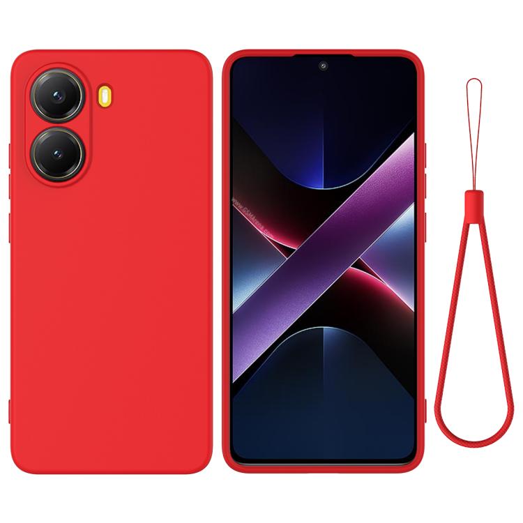 RUBBER Védőtok a Xiaomi Poco X7-hez Pro piros akciós termékkép 1