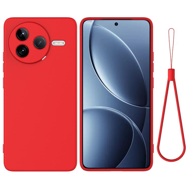 RUBBER Védőburkolat Xiaomi Poco F7 Pro piros akciós termékkép 1