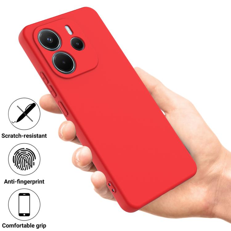 RUBBER Védőburkolat Xiaomi Redmi Note 14 piros termék 2. képe