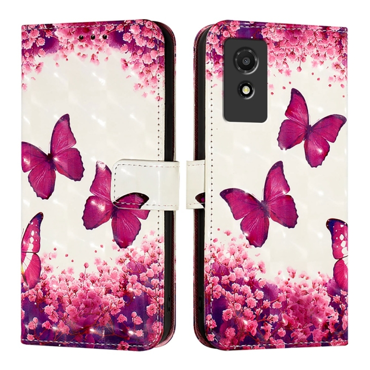 ART Pénztárcavédő a TCL 501-hoz PINK BUTTERFLY akciós termékkép 1