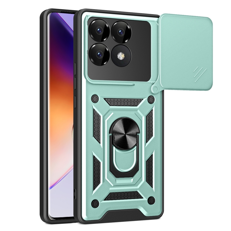 RING KAMERA Borító tartóval Xiaomi Poco F6-hoz Pro zöld akciós termékkép 1