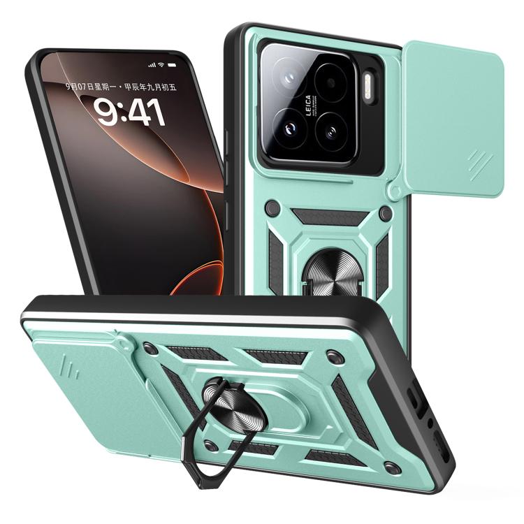 RING KAMERA Borító tartóval a Xiaomi 15 zöldhez akciós termékkép 1