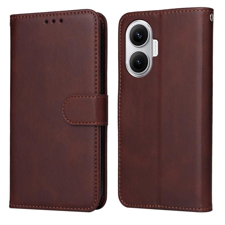 SMOOTH Pénztárca tok Xiaomi Poco F7 készülékhez, barna akciós termékkép 1
