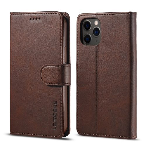 IMEEKE Wallet tok Apple iPhone 12 12 Pro sötétbarna akciós termékkép 1