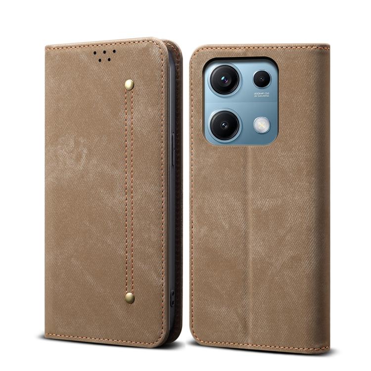 DENIM pénztárcahuzat Xiaomi Redmi Note 14S taupe akciós termékkép 1