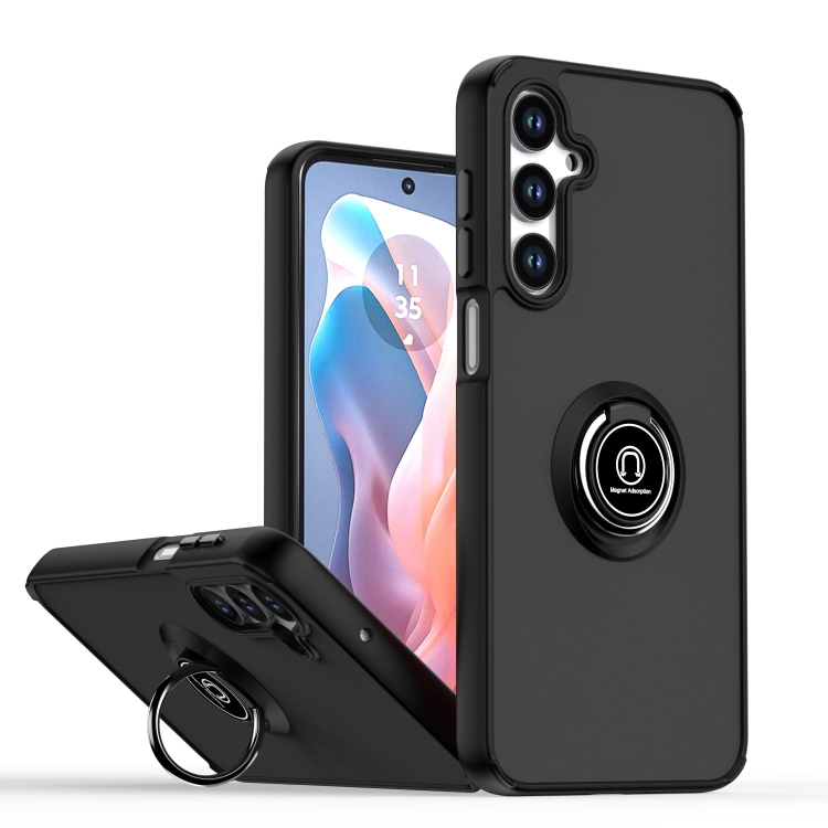 SHADOW Védőburkolat tartóval Samsung Galaxy A16 / A16 5G fekete akciós termékkép 1