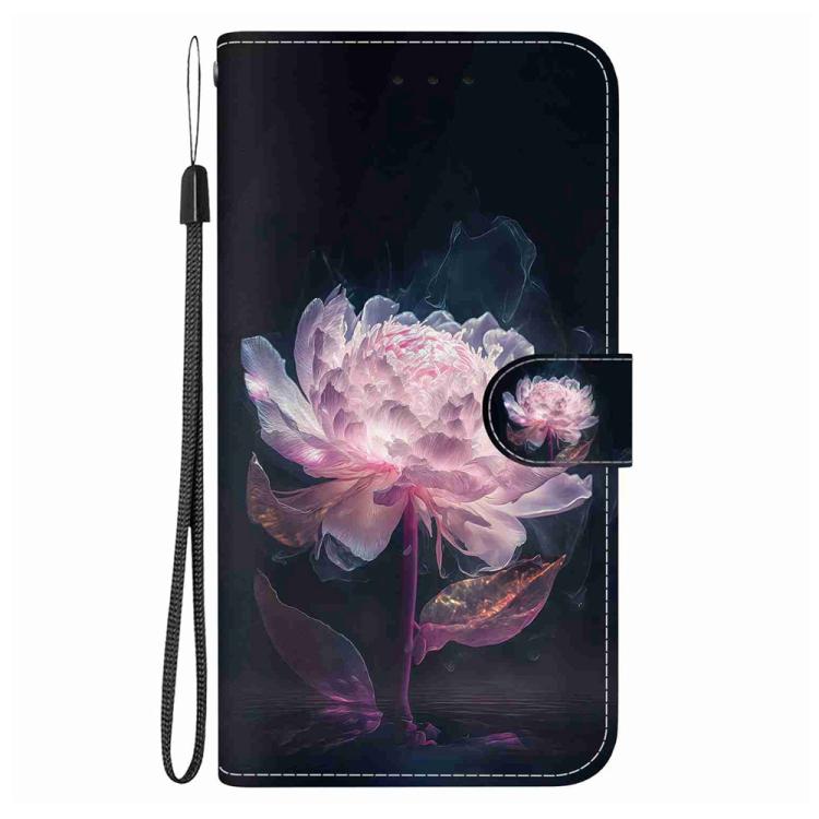 ART Pénztárcahuzat a Motorola Moto G05 / Moto E15 számára PURPLE PEONY termék 2. képe