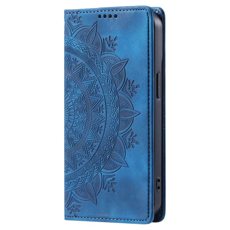 ART MANDALA Pénztárcahuzat Motorola Moto G05 / Moto E15 kék akciós termékkép 1