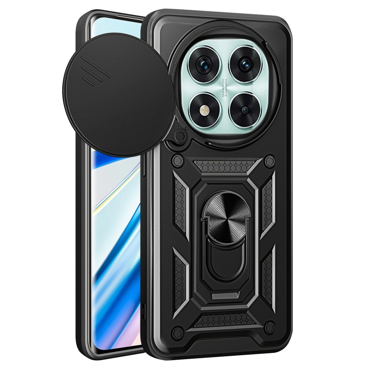 RING KAMERA Borító tartóval Xiaomi-hoz Redmi Note 14 Pro 5G / Poco X7 fekete akciós termékkép 1