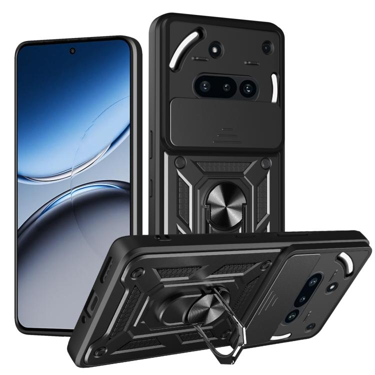 RING KAMERA Fedél tartóval a Nothing Phone (3a) fekete akciós termékkép 1