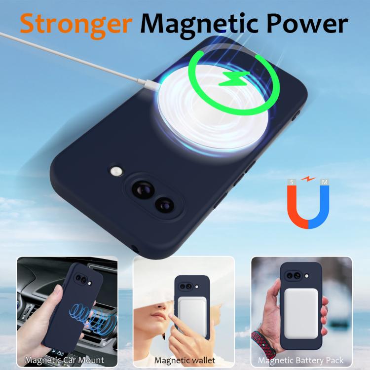 RUBBER MAGSAFE Szilikon borítás Google Pixel 9a kék termék 2. képe
