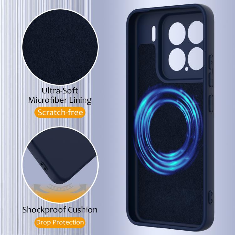 RUBBER MAGSAFE Szilikon tok Xiaomi 15 NAVY BLUE telefonhoz termék 2. képe