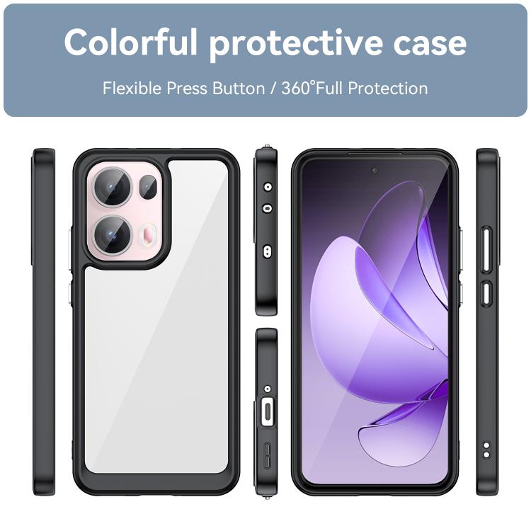 CRYSTAL Védőtok Oppo Reno13 Pro 5G fekete termék 2. képe