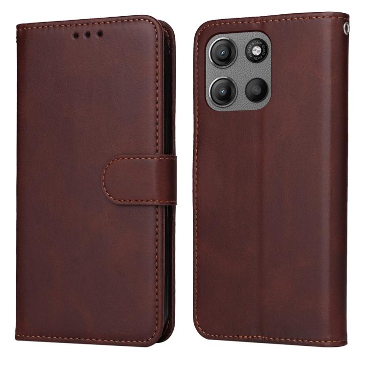 SMOOTH Pénztárca tok Motorola Moto G15 / G15 Erős barna akciós termékkép 1
