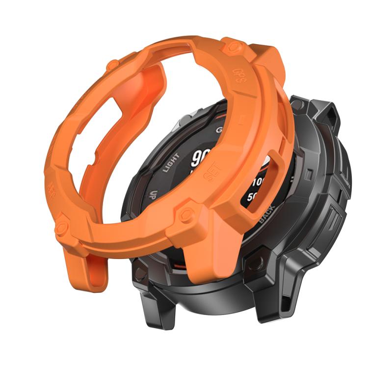 TPU HALF COVER Fedél a Garmin Instinct 3 Solar 50mm narancs akciós termékkép 1