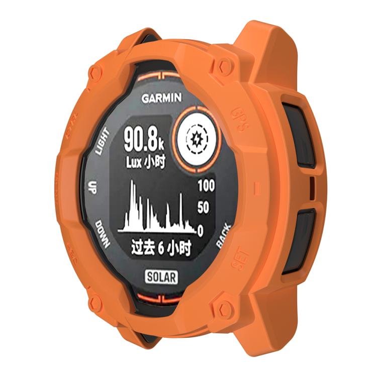 TPU HALF COVER Fedél a Garmin Instinct 3 Solar 50mm narancs termék 2. képe
