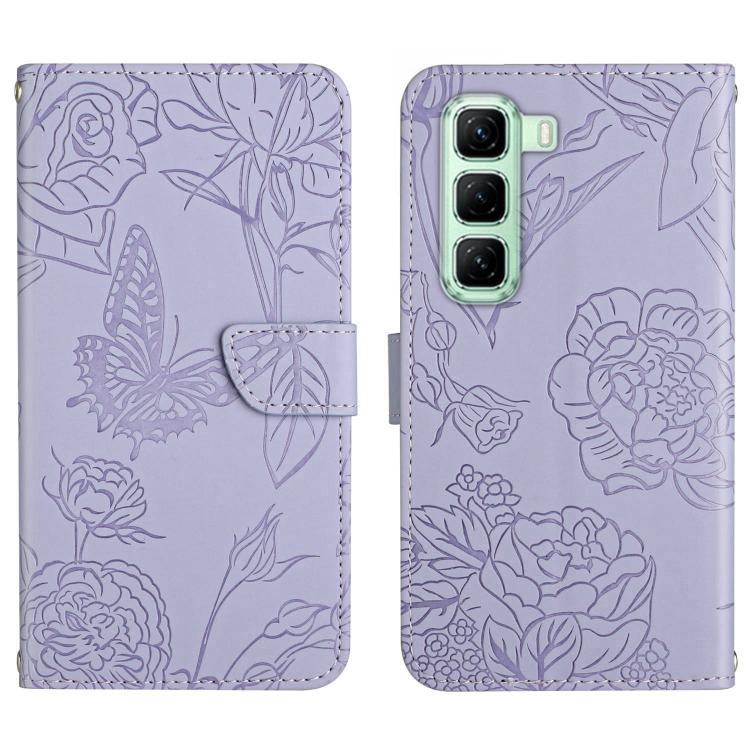 ART BLOSSOM Pénztárca tok Infinix-hez Hot 50 Pro lila akciós termékkép 1