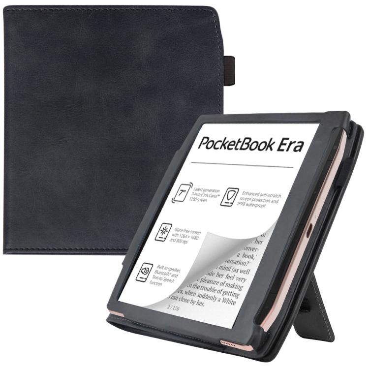LEATHER Flip tok PocketBook 700 Era fekete termék 2. képe