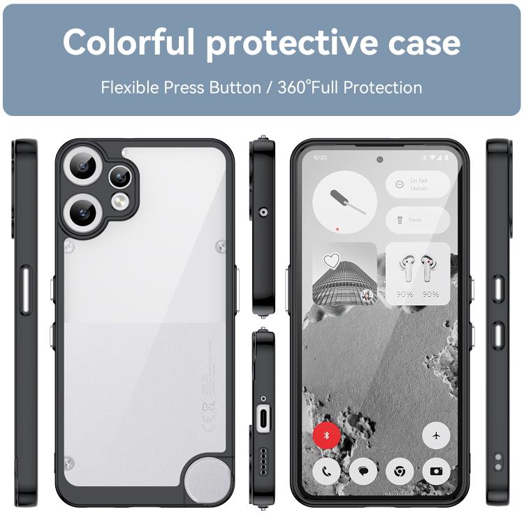 CRYSTAL Védőtok CMF Phone 2 Pro telefonhoz, fekete termék 2. képe