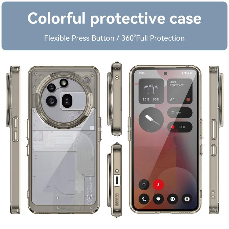 CRYSTAL Védőtok Nothing Phone (3a) Pro szürke színhez termék 2. képe