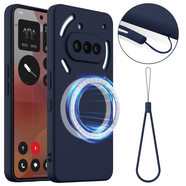 RUBBER MAGSAFE Szilikon borítás Nothing Phone (3a) NAVY BLUE akciós termékkép 1