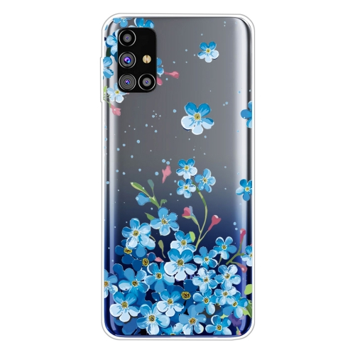 ART Szilikon borítás Samsung Galaxy M31s BLUE FLOWER akciós termékkép 1