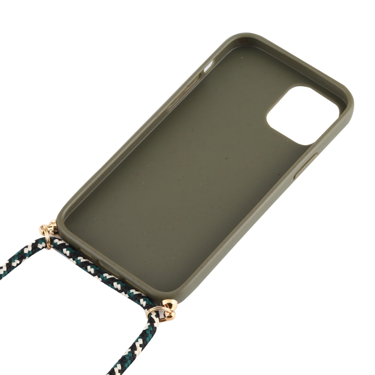 ROPE Huzat zsinórral Apple iPhone 12 mini sötétzöld termék 2. képe