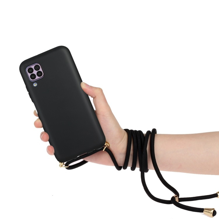 ROPE Huzat zsinórral Apple iPhone 12 12 Pro fekete termék 2. képe