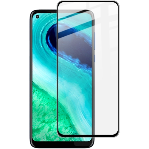 3D Edzett üveg Motorola Moto G8 fekete akciós termékkép 1